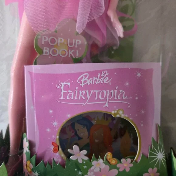 2003 BARBIE DOLL FAIRYTOPIA PINK SPARKLE FAIRY. - Picture 2 of 4